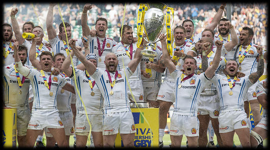 Premiership Cup Final winners Exeter Chiefs 2017